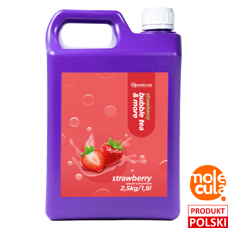 SYROP do BUBBLE TEA - TRUSKAWKA - 2,5kg - KONCENTRAT SOK