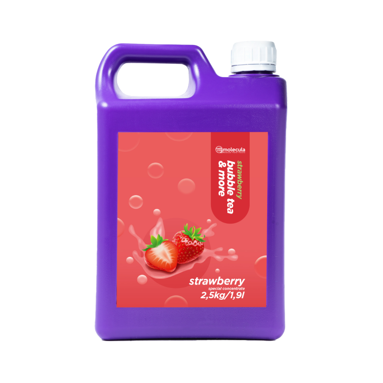 SYROP do BUBBLE TEA - TRUSKAWKA - 2,5kg - KONCENTRAT SOK
