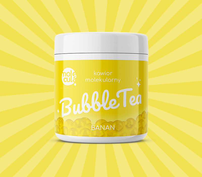 Kawior molekularny do Bubble Tea o smaku bananowym