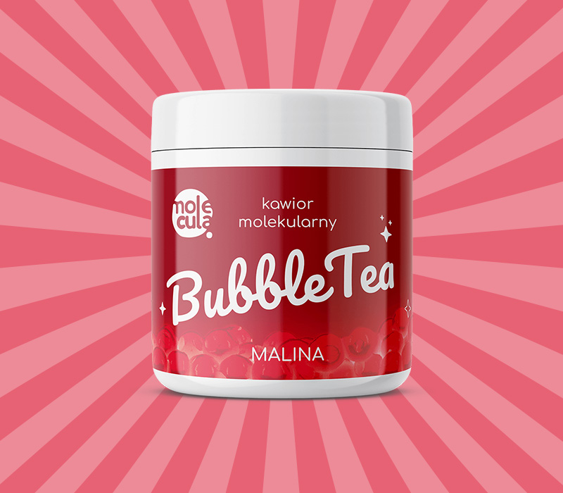 Kawior molekularny do Bubble Tea o smaku malinowym
